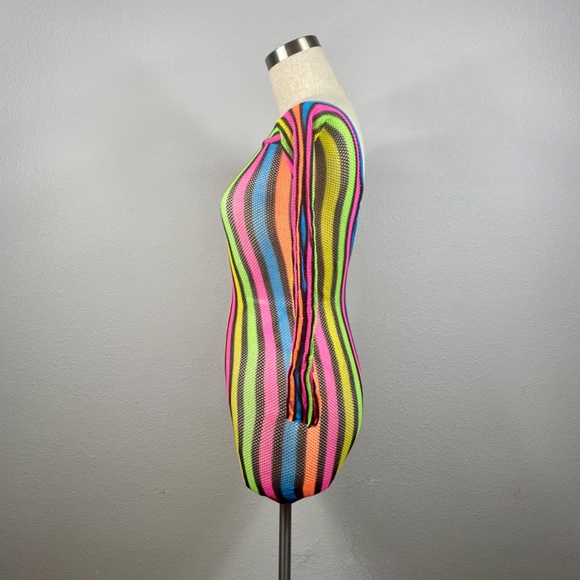 Colorful mesh body stocking - Picture 7 of 7